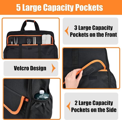 حقيبة حمل موقد Amerbro Coleman، حقيبة موقد Coleman متوافقة مع موقد تخييم الغاز Coleman، Camp Chef Everest 2 Burner Stove Camp Stove - 24.5 x 6.8 x 17.7in in Kuwait