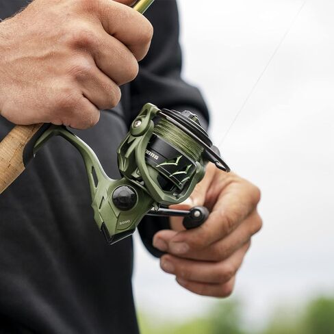 KastKing Spartacus II Spinning Fishing Reels for Saltwater & Freshwater | Max Drag: 22 lb, 7+1 BB, 12.5 oz, Graphite Frame, 5.2:1 Gear Ratio, Size 500 & 1000 Perfect for Ice Fishing in Kuwait