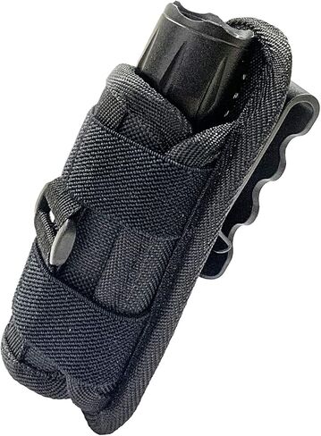 حافظة الحقيبة التكتيكية للمصباح اليدوي، حامل حزام المصباح القابل للدوران، حقيبة حمل الشعلة التكتيكية مع مشبك بكرة حلقة تسلق 360 درجة in Kuwait