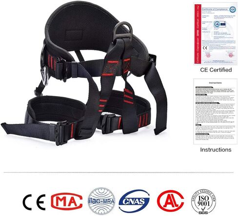 HeeJo Climbing, Safety Safe Seat Belt for Outdoor Tree Climbing, Outward Band Expanding Training Large Size,Climbing Gear in Kuwait