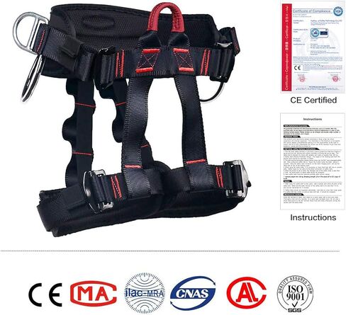 HeeJo Climbing, Safety Safe Seat Belt for Outdoor Tree Climbing, Outward Band Expanding Training Large Size,Climbing Gear in Kuwait