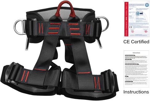 HeeJo Climbing, Safety Safe Seat Belt for Outdoor Tree Climbing, Outward Band Expanding Training Large Size,Climbing Gear in Kuwait