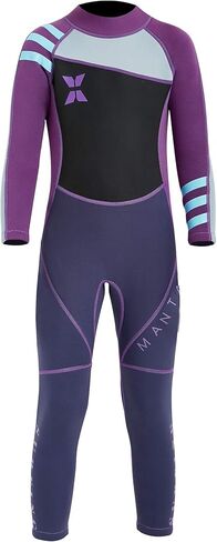 DIVE & SAIL Kids بدلة سباحة حرارية بأكمام طويلة قطعة واحدة للحماية من الأشعة فوق البنفسجية مقاس 2.5 مم in Kuwait