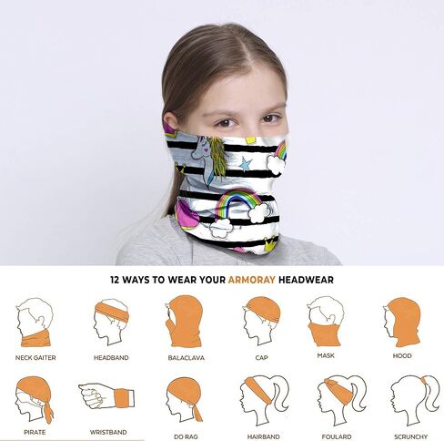 ARMORAY Face Mask, Head Wrap, Neck Gaiter, Headband, Fishing Mask, Magic Scarf, Tube Mask, Face Bandana Mask in Kuwait