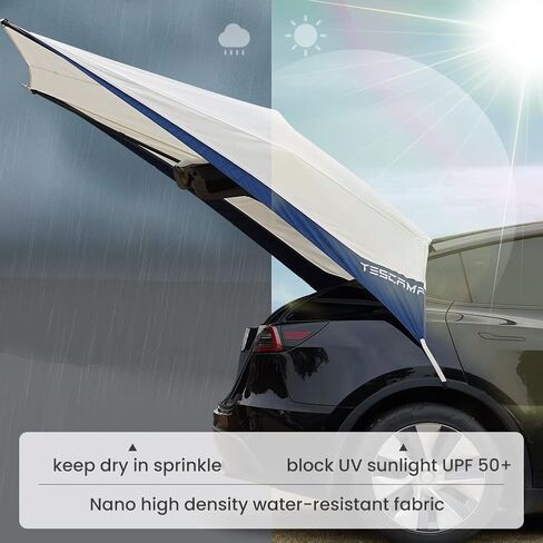 LightEase TESCAMP Car Tarp Canopy ONLY for Tesla Model Y Awning Portable Camping Road Trip Sun Shelter Outdoor in Kuwait
