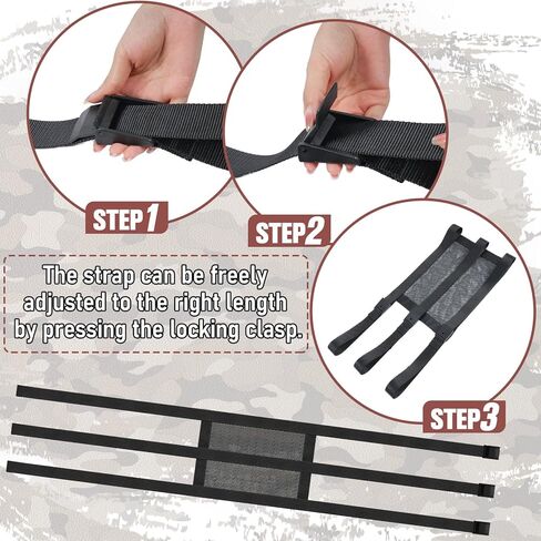 كي يو تي مقعد حامل شجرة عالمي بديل قابل للتعديل، وسادة مقعد حامل شجرة تعمل على تسلق الاشجار وحوامل السلم، قفل على حوامل الشجرة، سهلة التركيب والازالة in Kuwait