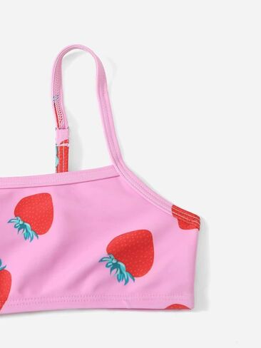 طقم بيكيني للفتيات مكون من قطعتين من SweatyRocks بدلة استحمام كامي مطبوعة برسومات لطيفة in Saudi Arabia