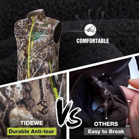 TIDEWE Women’s Lightweight Heated Vest with Battery Pack for Hunting/Hiking in Saudi Arabia