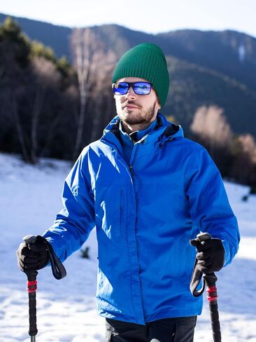 SATINIOR 1 Hole Knitted Full Face Cover Adult Winter Ski Balaclava for Outdoors in Saudi Arabia