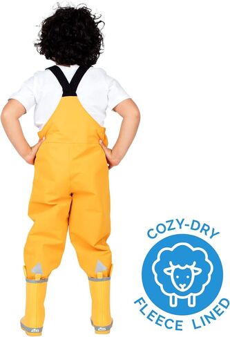 JAN & JUL Waterproof Fleece Lined Bib Snow Pants, Adjustable Overalls for Toddlers and Kids in Saudi Arabia
