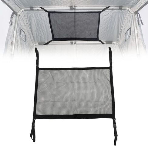 EHWI Ice Shelter Overhead Storage Net, Winter Fishing Angler Thermal Tent Cargo Organizer Web Hammock, Outdoor Ice House Roof Accessories in Saudi Arabia