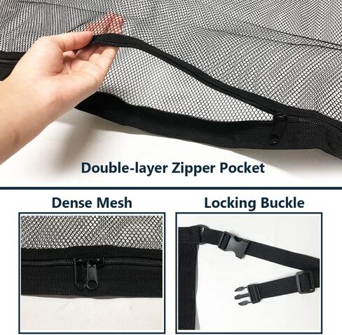EHWI Ice Shelter Overhead Storage Net, Winter Fishing Angler Thermal Tent Cargo Organizer Web Hammock, Outdoor Ice House Roof Accessories in Saudi Arabia