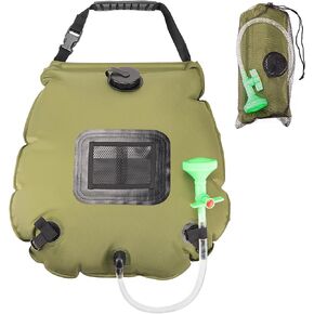 JEAWIWI Camping Shower, 20L / 5 Gallons Portable Shower with Shower Head and Removable Hose for Camping, Beach, Swimming, Hiking in Saudi Arabia