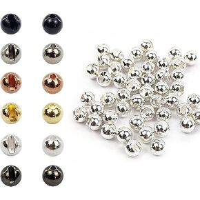 Aventik Think Fast Think Deep Beads 50pc Tungsten Beads Slotted Fly Tying Materials 10 Colors / 5 Sizes Jig Hooks Fly Fishing in Kuwait
