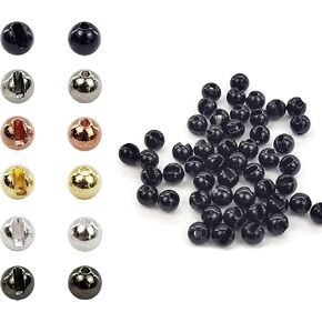 Aventik Think Fast Think Deep Beads 50pc Tungsten Beads Slotted Fly Tying Materials 10 Colors / 5 Sizes Jig Hooks Fly Fishing in Saudi Arabia