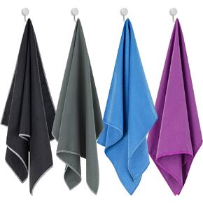 Your Choice 4 Pack Microfiber Travel Towel (60x30 inch), Quick Dry Towel for Beach Camping Gym Swimming Yoga and Sports, Super Absorbent, Lightweight and Ultra Compact (XLarge) in Kuwait