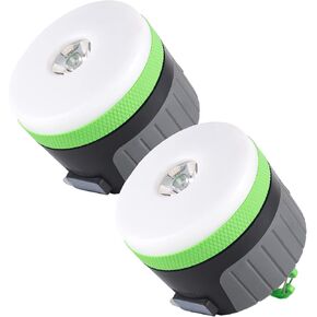 LIT-PaTH LED Camping Lantern, Rechargeable Light with Magnet Base, 4400 mAh, Survival Kit for Emergency, Hurricane, Outage, Large Green, 1 Pack