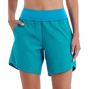 Willit Women's 5" Swim Board Shorts Quick Dry Beach Swimming Shorts UPF 50+ High Waisted Liner Pockets in Saudi Arabia