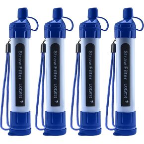 2 Pack Water Filter Straw - Water Purifying Device - Portable Personal Water Filtration Survival - for Emergency Kits Outdoor Activities and Hiking - Water Filter Camping Travel Survival Backpacking in Saudi Arabia
