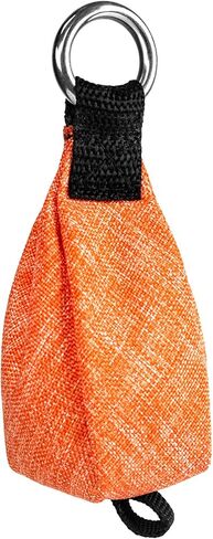 حقيبة وزن من Dawitrly Arborists مع حلقة على شكل حرف D وحلقة سفلية لرمي الأطراف العالية، واستخدام تسلق الأشجار، برتقالي، 250 جم/8.8 أونصة in Kuwait