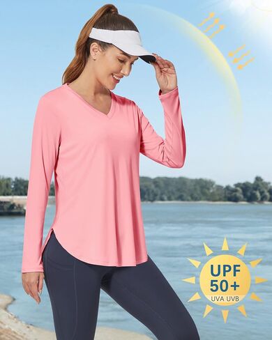 G4Free UPF 50+ Sun Shirts for Women Long Sleeve Workout Tops SPF UV Protection Shirts for Hiking Athletic Running Gym in Saudi Arabia