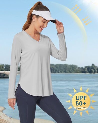 G4Free UPF 50+ Sun Shirts for Women Long Sleeve Workout Tops SPF UV Protection Shirts for Hiking Athletic Running Gym in Saudi Arabia
