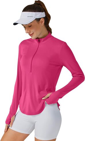 G4Free Womens UPF 50+ Sun Shirts Lightweight Quick Dry Long Sleeve Workout Tops Lightweight Running Pullover in Saudi Arabia