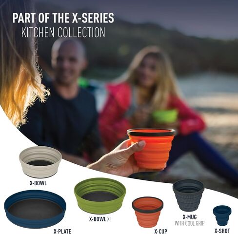 Sea to Summit X-Series Collapsible Silicone Camping Drinkware, Mug (16.2 fl oz), Olive in Saudi Arabia