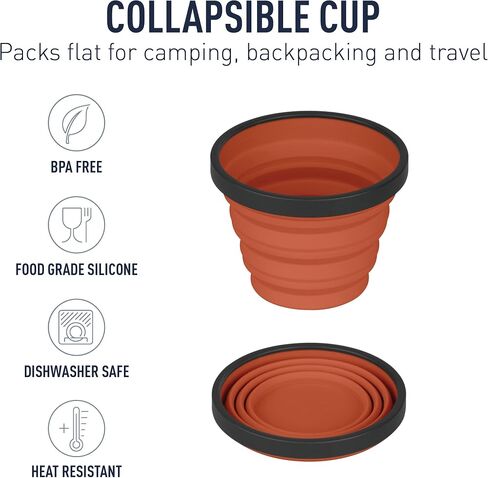 Sea to Summit X-Series Collapsible Silicone Camping Drinkware, Mug (16.2 fl oz), Olive in Saudi Arabia