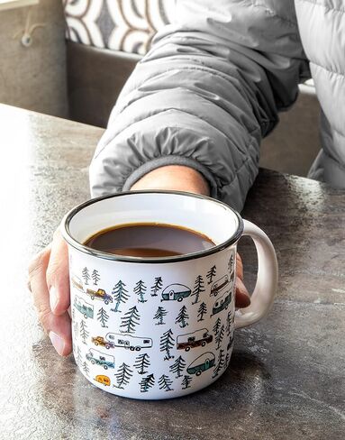 Camco Life is Better at The Campsite Coffee Mugs | Ceramic | 14oz. | 4-Pack (53357) in Saudi Arabia