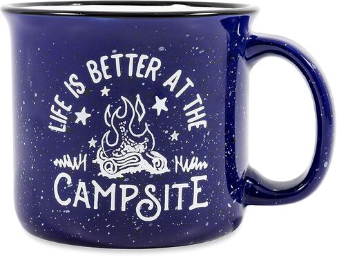 Camco Life is Better at The Campsite Coffee Mugs | Ceramic | 14oz. | 4-Pack (53357) in Saudi Arabia