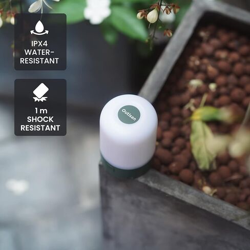 Outisan LED Camping Lantern Rechargable Camping Light with 520LM, Water Resistant, Shock Resistant Camping Lamp Tent Light, Adjustable Brightness, 7 Light Modes, Double Hook Magnatic Base in Kuwait