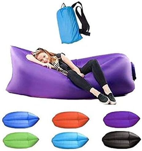 Pacheungt Inflatable Lounger Air Sofa Hammock-Portable,Water Proof& Anti-Air Leaking Design-Ideal Couch for Backyard Lakeside Beach Traveling Camping Picnics & Music Festivals Camping Compression in Saudi Arabia