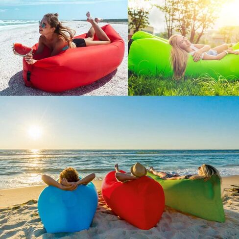 Pacheungt Inflatable Lounger Air Sofa Hammock-Portable,Water Proof& Anti-Air Leaking Design-Ideal Couch for Backyard Lakeside Beach Traveling Camping Picnics & Music Festivals Camping Compression in Saudi Arabia