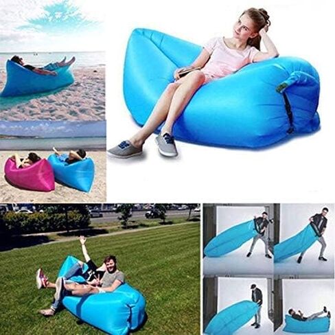 Pacheungt Inflatable Lounger Air Sofa Hammock-Portable,Water Proof& Anti-Air Leaking Design-Ideal Couch for Backyard Lakeside Beach Traveling Camping Picnics & Music Festivals Camping Compression in Saudi Arabia