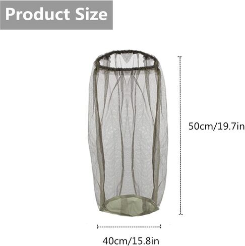 عبوة من 4 قطع من شبكة الوجه من شركة مينلايف، غطاء رأس قناع للبعوض للتخييم والمشي لمسافات طويلة والصيد للحماية من الحشرات الحشرات والنحل الناموس in Kuwait