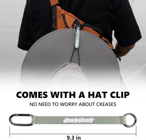 Wide Brim Sun Hats with Hat Clip Waterproof & Breathable Men Sun Hat for Fishing, Hiking, Camping, Garden in Saudi Arabia