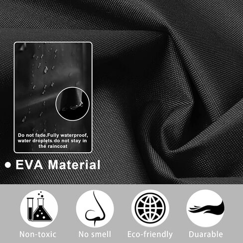 EnergeticSky Rain Ponchos للبالغين، EVA معطف مطر قابل لإعادة الاستخدام مع أغطية وأكمام، معاطف مطر محمولة للنساء والرجال in Kuwait