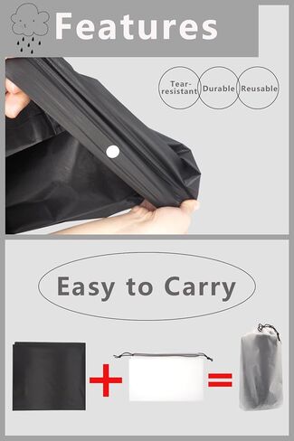 EnergeticSky Rain Ponchos للبالغين، EVA معطف مطر قابل لإعادة الاستخدام مع أغطية وأكمام، معاطف مطر محمولة للنساء والرجال in Kuwait