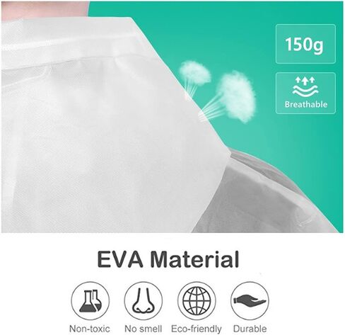 YUNLOVXEE Rain Poncho Raincoats for Adult Reusable - 2-5 Pack EVA Waterproof Rain Coat with Hood, Rain Gear for Men Women in Kuwait