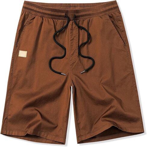Drawstring Men's Cotton Casual Work Shorts Twill Stretch Summer Beach Chino Bermuda Shorts in Saudi Arabia