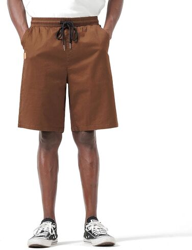 Drawstring Men's Cotton Casual Work Shorts Twill Stretch Summer Beach Chino Bermuda Shorts in Saudi Arabia