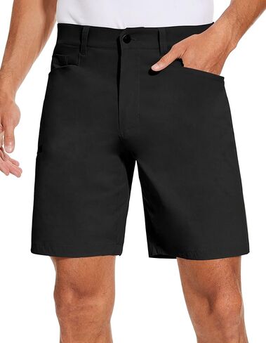 PULI Mens Stretch Golf Hiking Shorts Casual Work 9‘’ Quick Dry Dress Waterproof Lightweight Travel with Pockets in Saudi Arabia