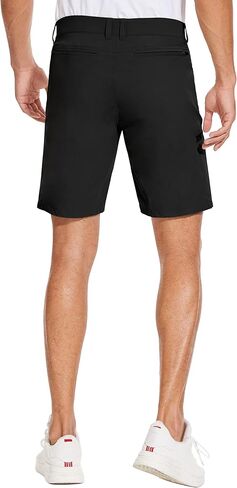 PULI Mens Stretch Golf Hiking Shorts Casual Work 9‘’ Quick Dry Dress Waterproof Lightweight Travel with Pockets in Saudi Arabia