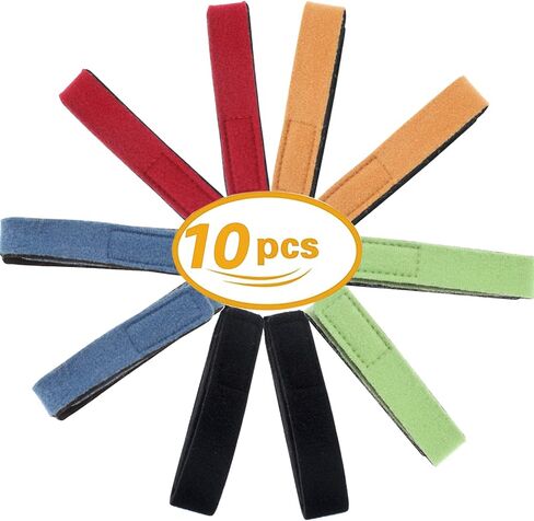 Zsrivk 10pcs Fishing Rod Belts Stretchy Magic Stick Fixing Strap Fishing Pole Ties for Orangizing Casting, Spinning Rods and Fly Rods in Kuwait