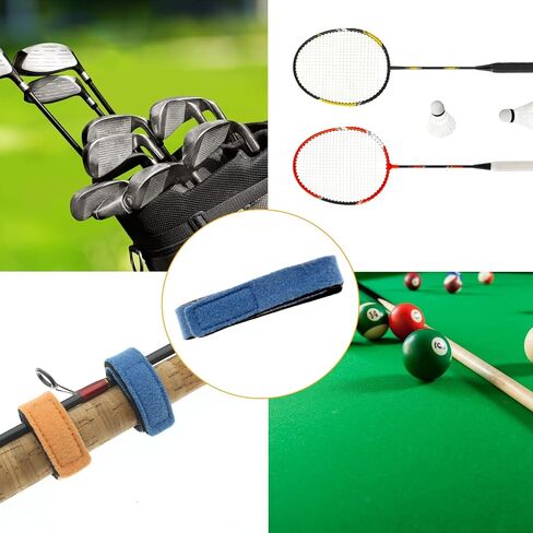 Zsrivk 10pcs Fishing Rod Belts Stretchy Magic Stick Fixing Strap Fishing Pole Ties for Orangizing Casting, Spinning Rods and Fly Rods in Kuwait