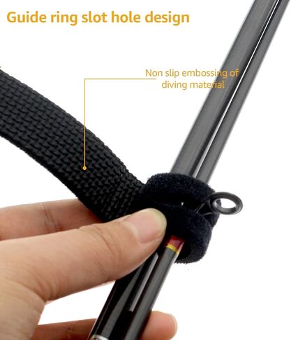 Zsrivk 10pcs Fishing Rod Belts Stretchy Magic Stick Fixing Strap Fishing Pole Ties for Orangizing Casting, Spinning Rods and Fly Rods in Kuwait