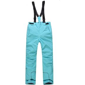 PHIBEE Girls' Waterproof Windproof Breathable Polyester Snow Ski Pants