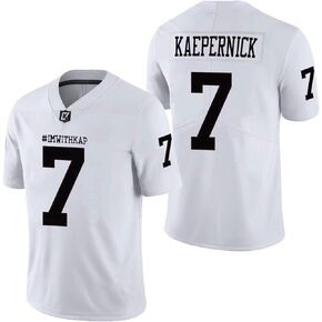 MESOSPERO Colin Kaepernick Jersey #7 ImWithKap IM with KAP All Stitched Movie Football Jersey Black White S-3XL in Saudi Arabia