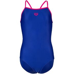 ARENA Feel Girls' Youth Light Drop Back Solid Swimsuit Waterfeel Fabric Comfortable One Piece Suit Pool or Beach